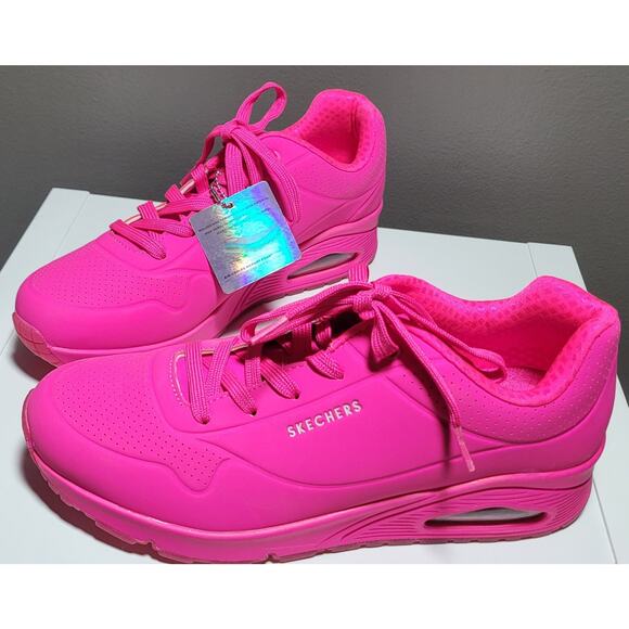 Skechers Street Los Angeles With Air Cooled Memory Foam Pink Size 8.5 - Picture 1 of 9